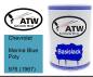 Preview: Chevrolet, Marina Blue Poly, 976 (1967): 500ml Lackdose, von ATW Autoteile West.